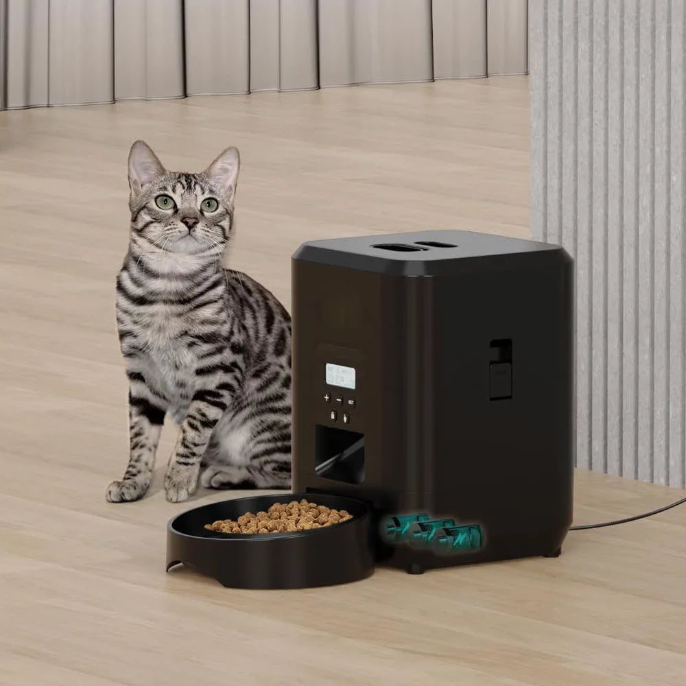 Smart Pet Feeder - Automatic Food Dispenser for Cats & Dogs (Button & WiFi Models)