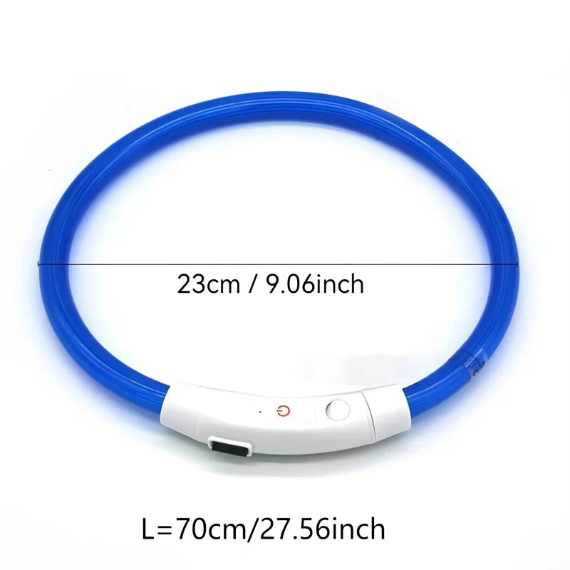 LED Light-Up Dog Collar – Anti-Lost, Reflective, USB Rechargeable