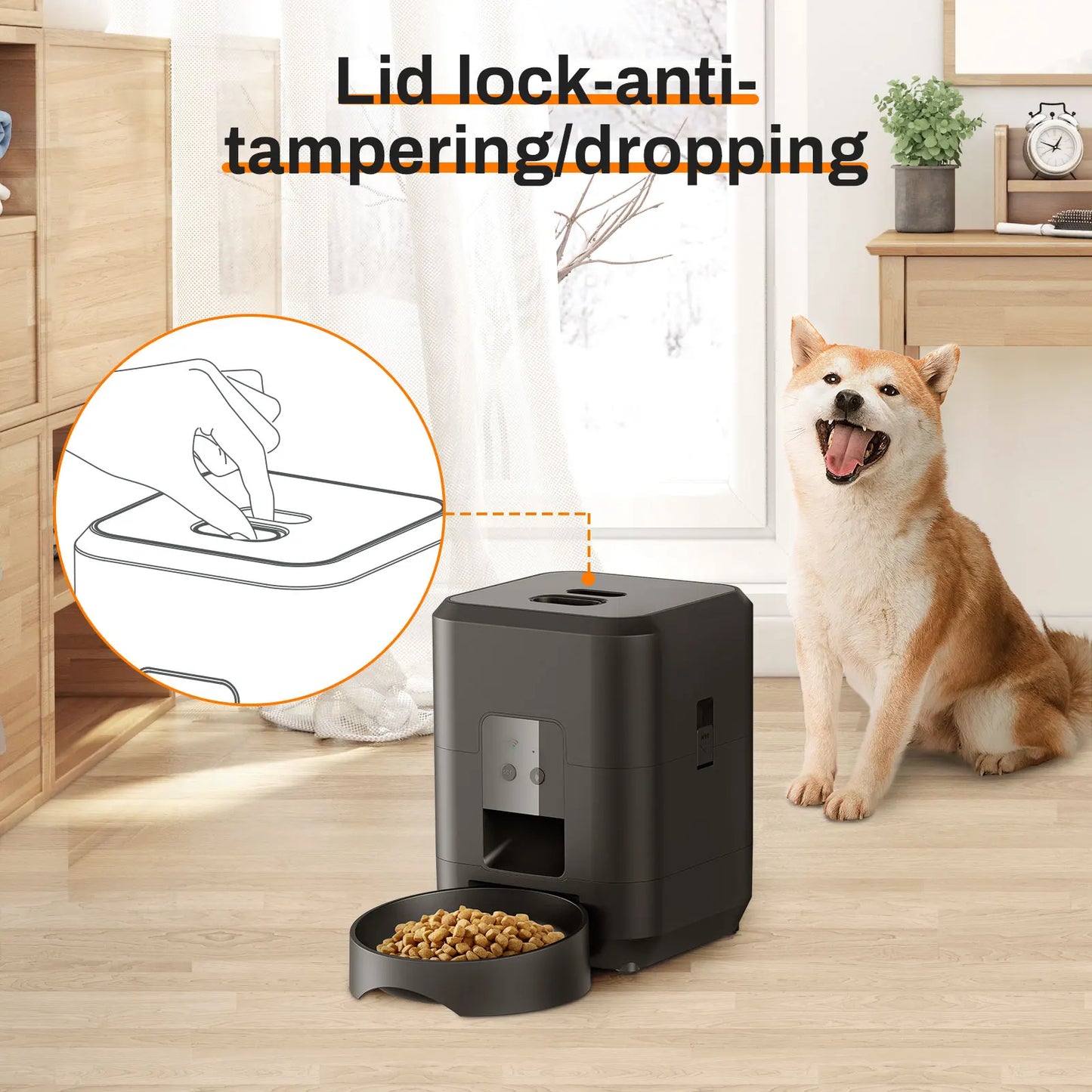 Smart Pet Feeder - Automatic Food Dispenser for Cats & Dogs (Button & WiFi Models)